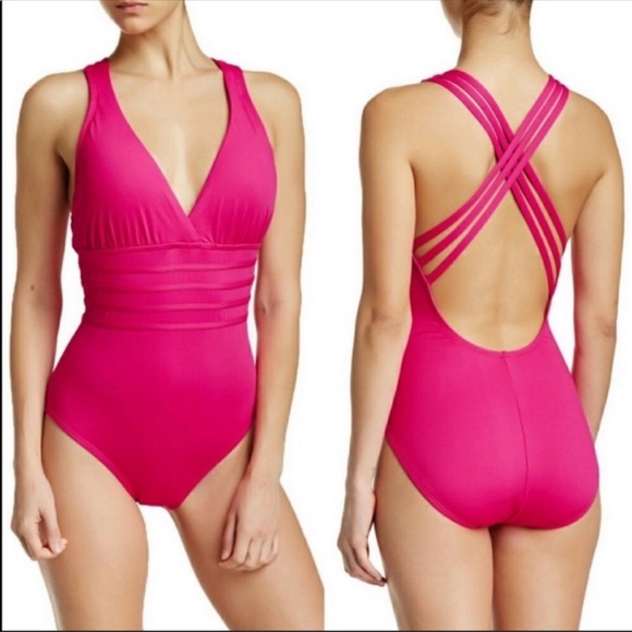 La Blanca Other - NWT La Blanca Island Goddess Tummy Control One Piece Swimsuit Size 10